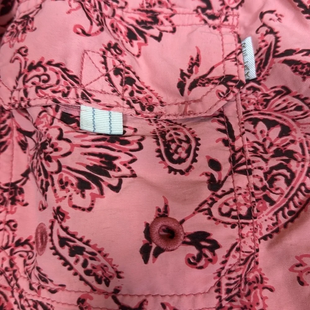 Tommy Bahama Relax coral color swim trunks with paisley print Size XXL